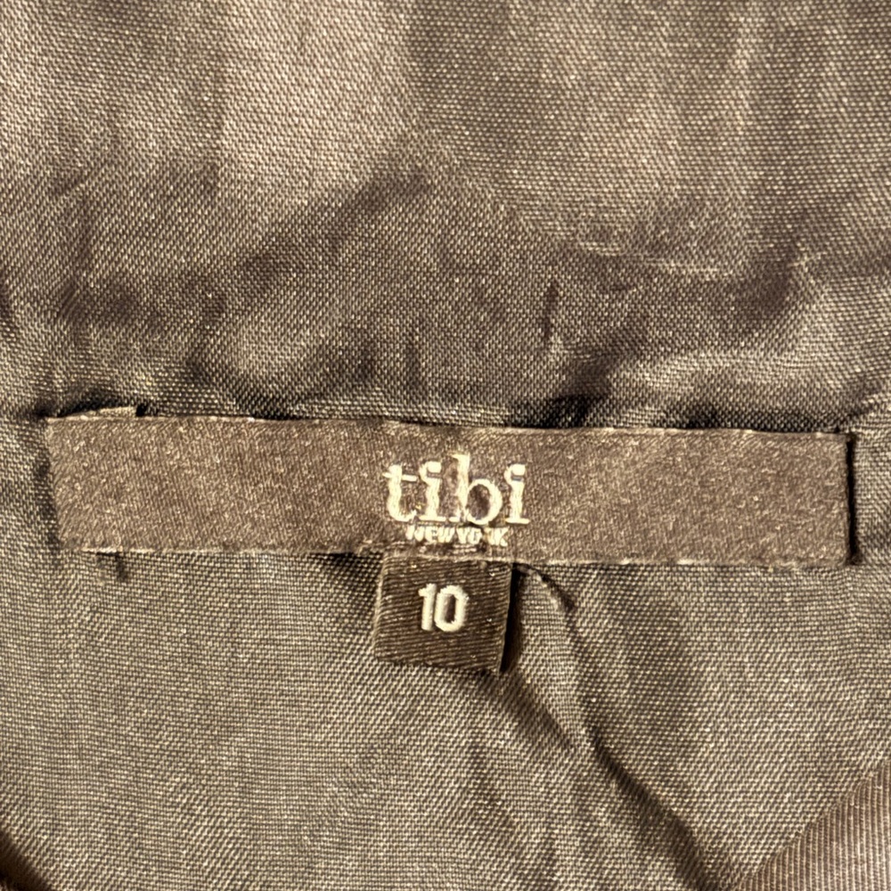 Tibi Black Camisole with Geometric Lace - Picture 8 of 9